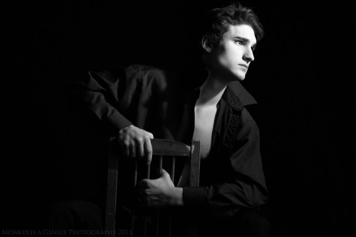 Male model photo shoot of Jackson Cole by Monkey is a Genius in Behind 9 East studios