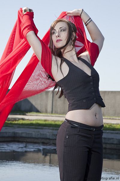 Female model photo shoot of Skuld in Radio Kootwijk