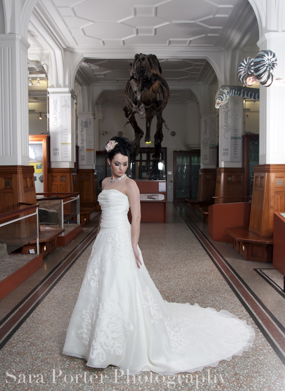 Female model photo shoot of chrissie heys in Manchester Museum, hair styled by Clare Ardern HMUA