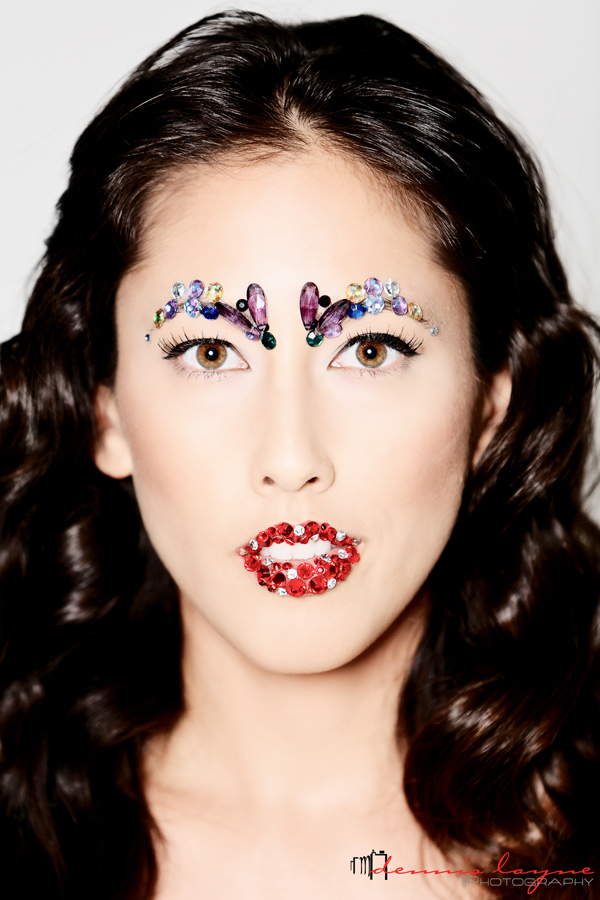 Female model photo shoot of Sarah Emiko by DennisBelen, makeup by Mia Moriguchi