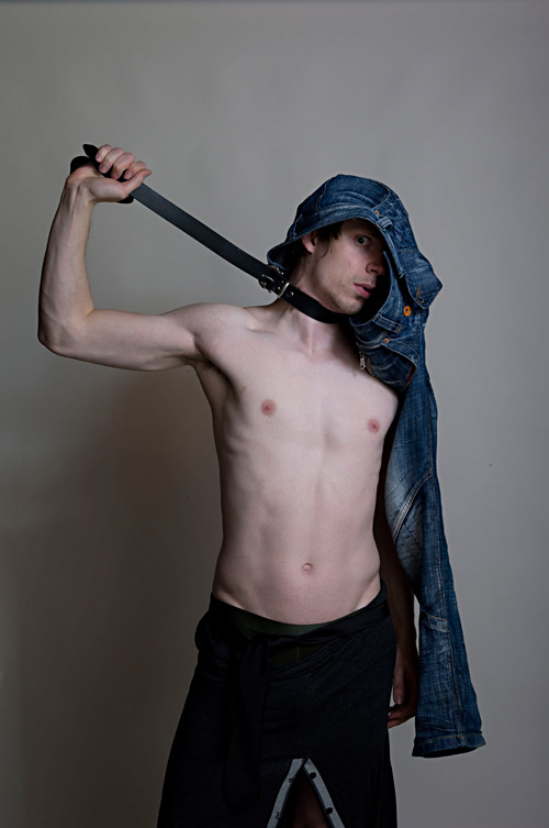 Male model photo shoot of Balanceakt by visualizer in Berlin - studio