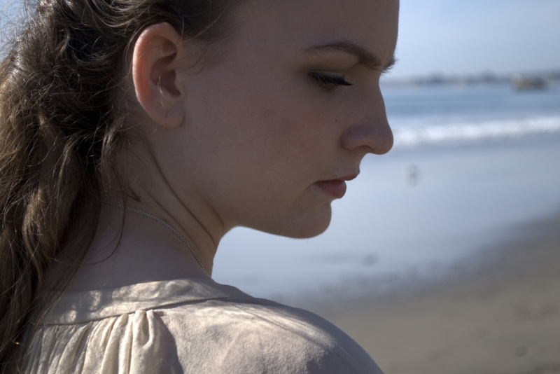 Female model photo shoot of L Michele in Rio Del Mar Beach