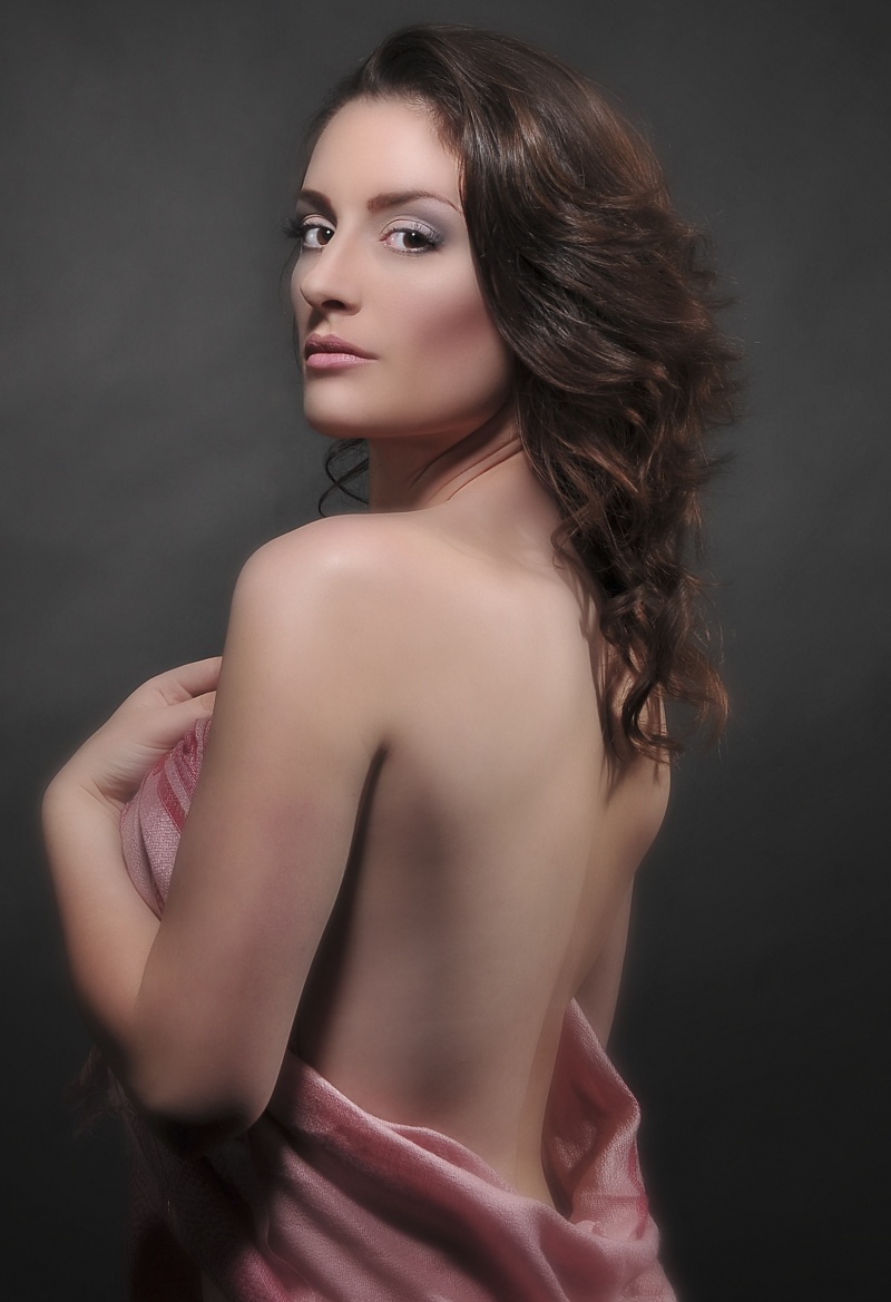 Female model photo shoot of Kathleen B. by jobcaliph, makeup by Morgan Fallon