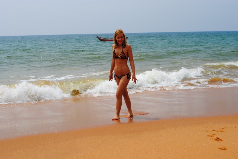 Female model photo shoot of Marileg in Varakala Beach, India