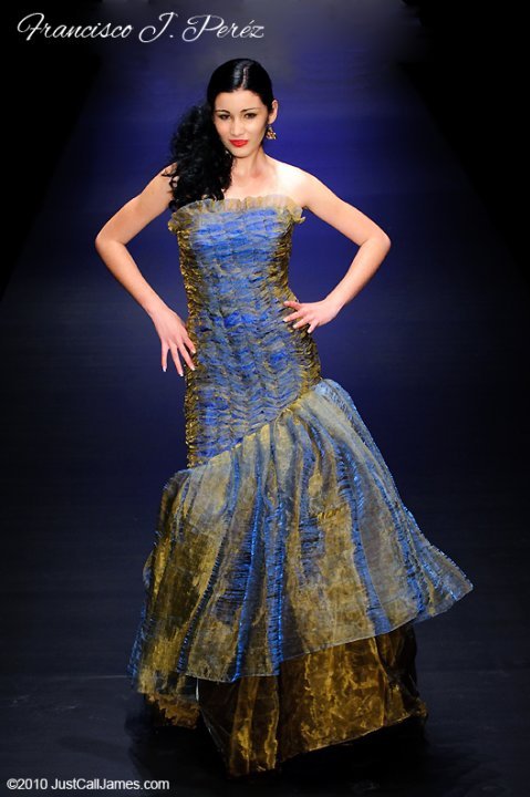 Female model photo shoot of Linet Bruzon in Miami, clothing designed by Viktor Franovik