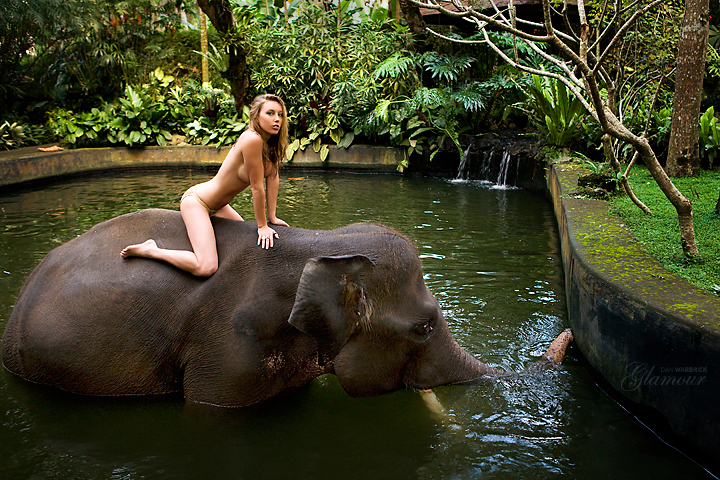 Male and Female model photo shoot of Dan Warbrick and Kathryn Trail in Indonesia