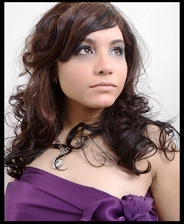 Female model photo shoot of Dollface makeup artist 