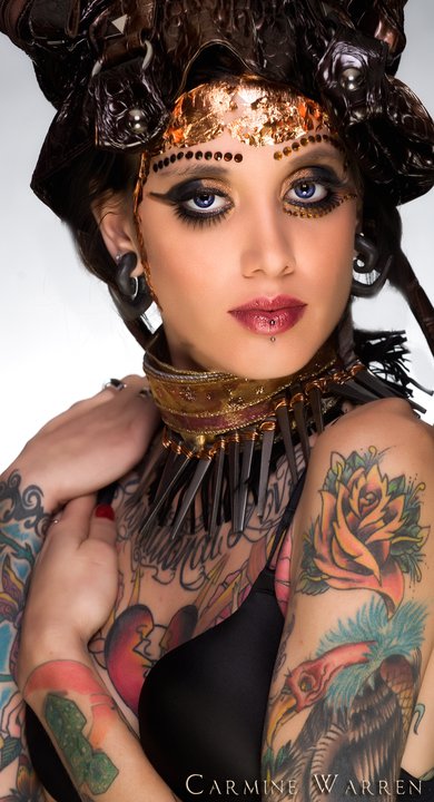 Female model photo shoot of TattooLiz by Carmine Warren in Jacksonville Fl
