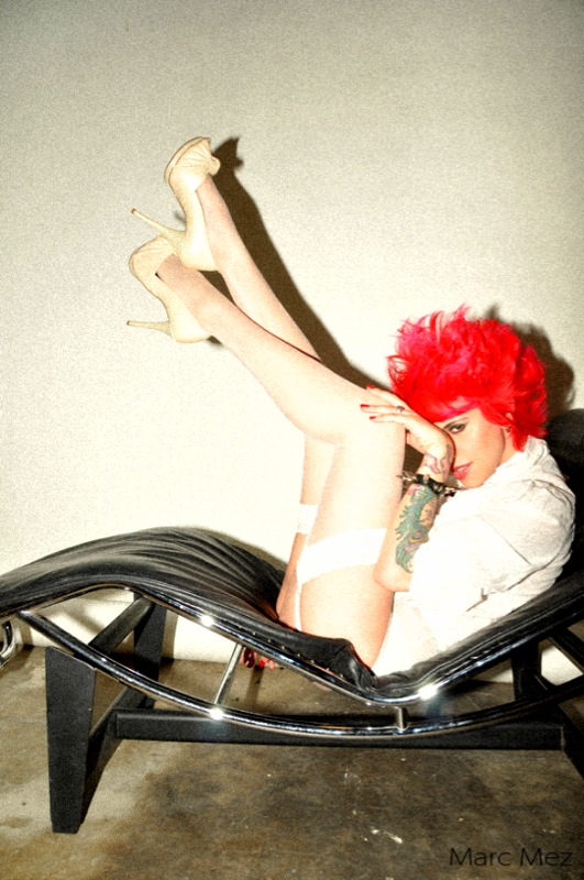 Female model photo shoot of VICIEUX by Marc Mez in LA