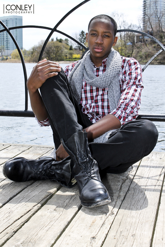 Male model photo shoot of Tee Williams by Jennifer Conley in High Park, Toronto