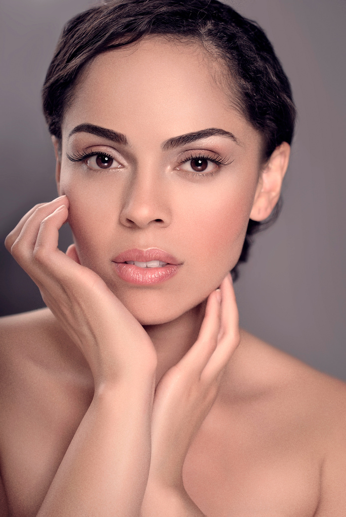 Female model photo shoot of amparo pena, makeup by Geraldine L Cordero