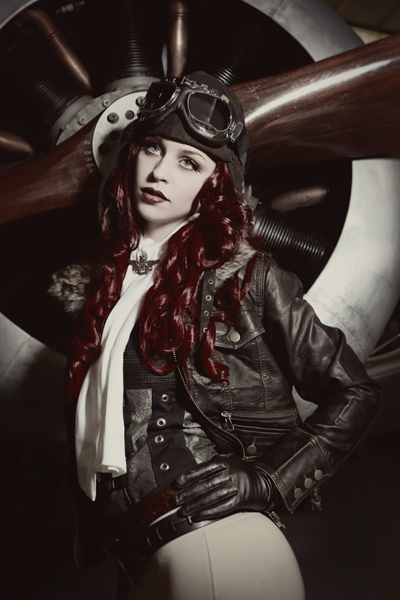 Female model photo shoot of Creations by Siouxane in Aviation museum perth