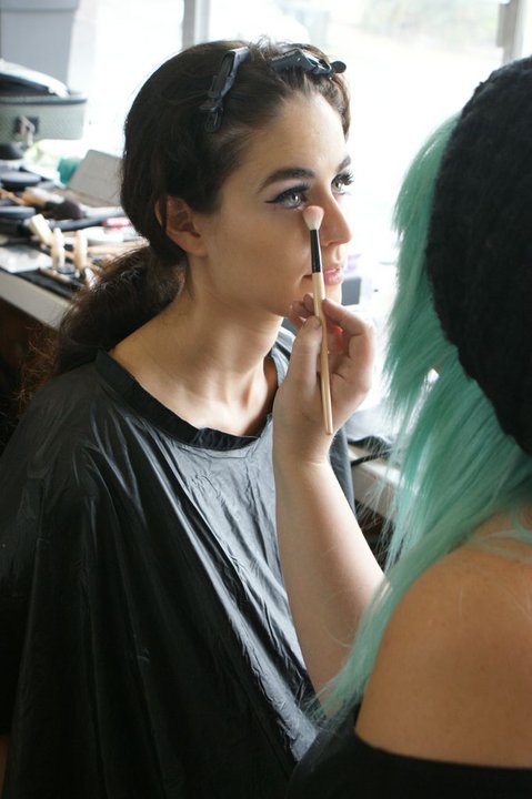 Female model photo shoot of Marilyn McSweetie, makeup by Rebelica