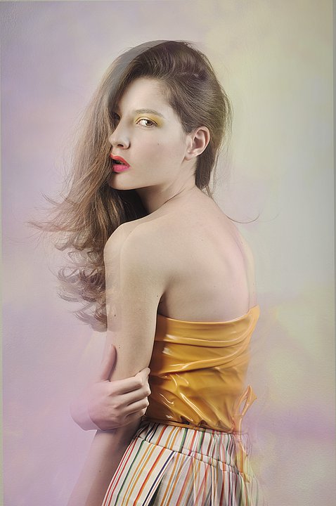 Female model photo shoot of katerina tsagaraki in thanos studio