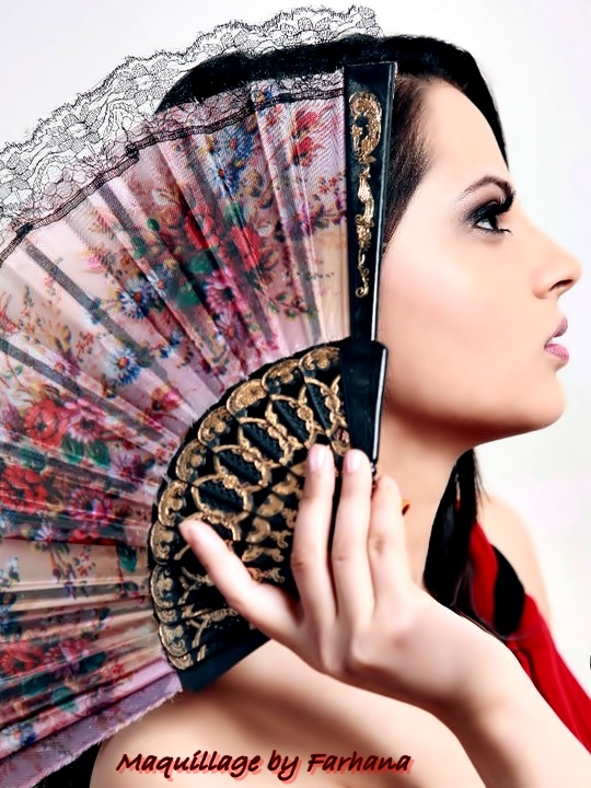 Female model photo shoot of Maquillage by Farhana in Toronto
