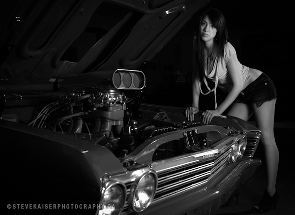 Female model photo shoot of SaWatts in Curtis Customs