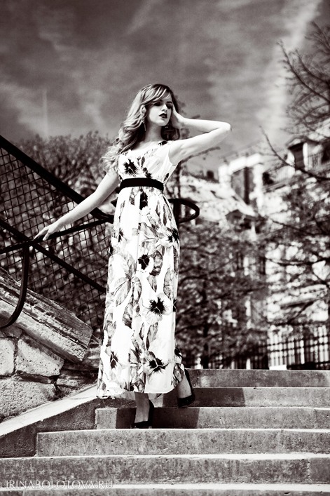 Female model photo shoot of Irina Bolotova in Paris