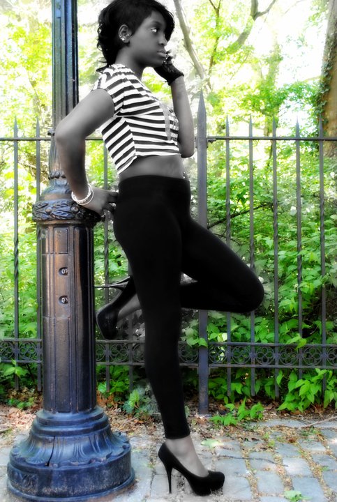 Female model photo shoot of Paris_Dior by jaycouture in Prospect Park