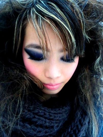 Female model photo shoot of Janet Lam by Robert Tan, makeup by Judy Lim