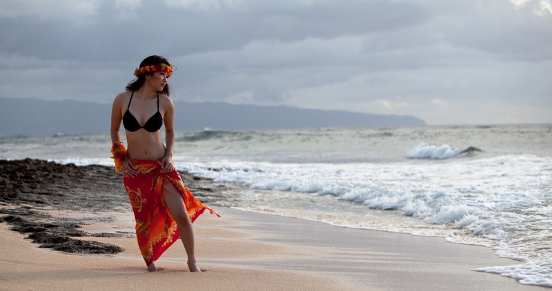 Female model photo shoot of Miki Sarroca by BillK Photo in Hawai'i