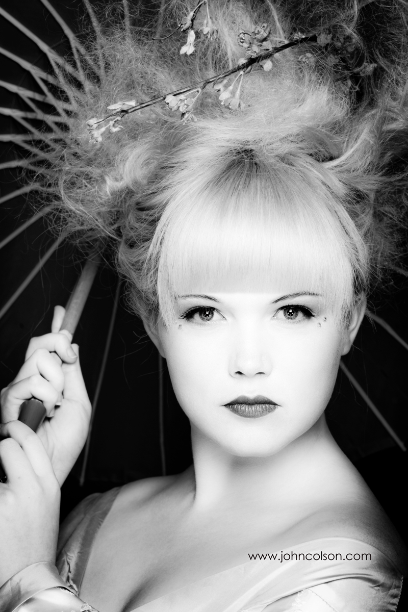 Female model photo shoot of Miss Abyss by Burn Out Bright in Birmingham, makeup by Rachel Jayne Weaver MUA