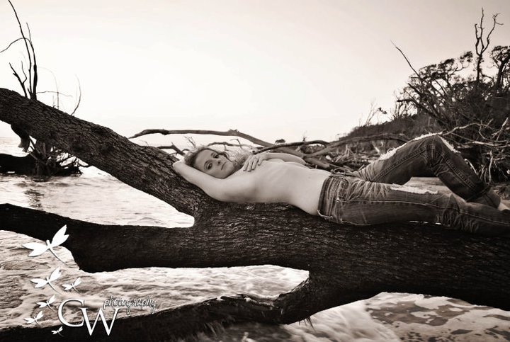 Female model photo shoot of Scarlet Raine in Talbot Island