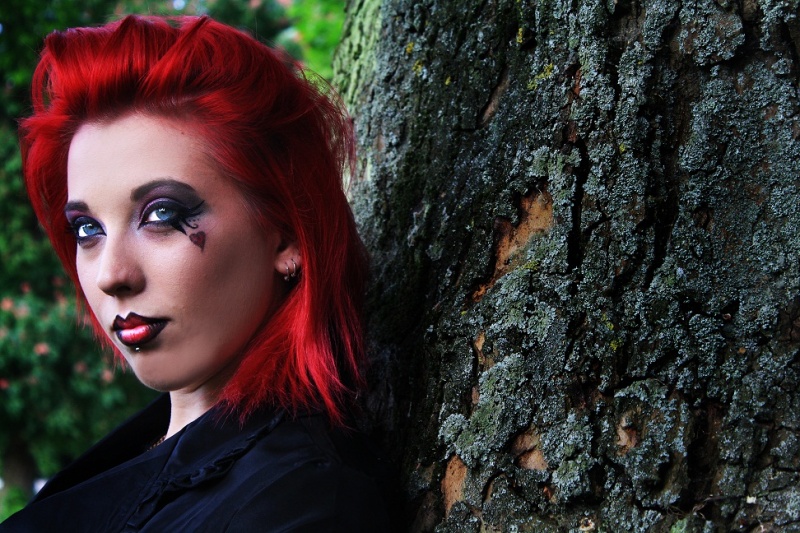 Female model photo shoot of Dark Sanctuary Images  in Harrow Park