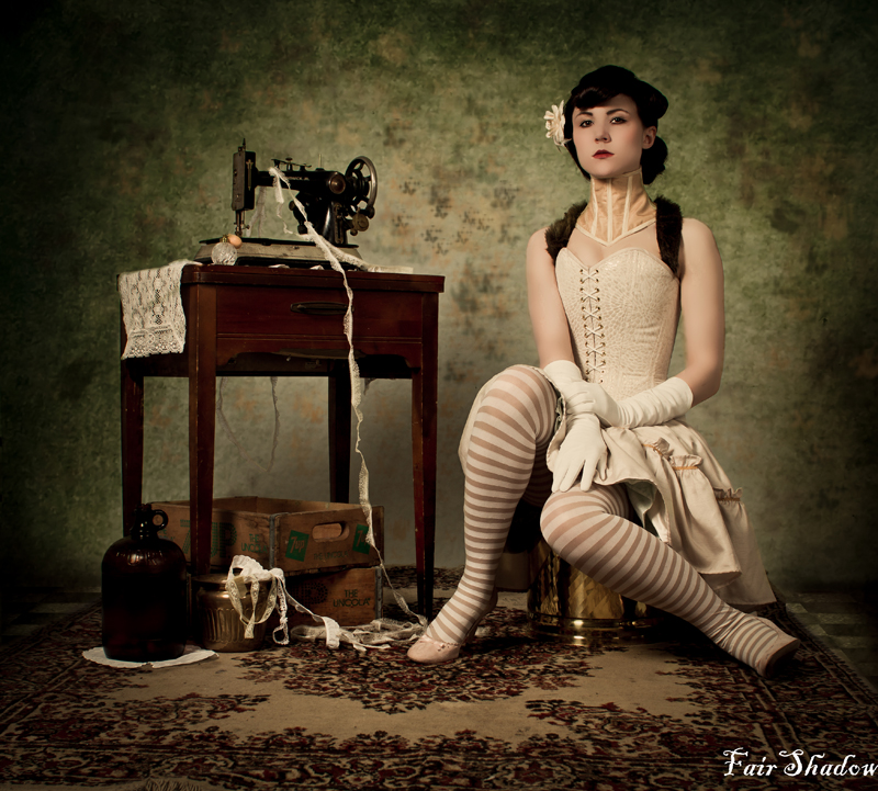 Female model photo shoot of FairShadow Photography
