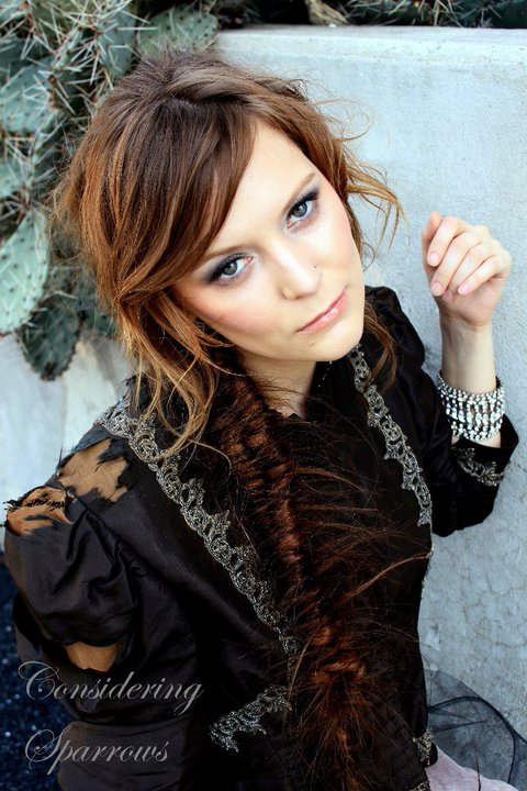 Female model photo shoot of Bella Burgundy Cosmetic