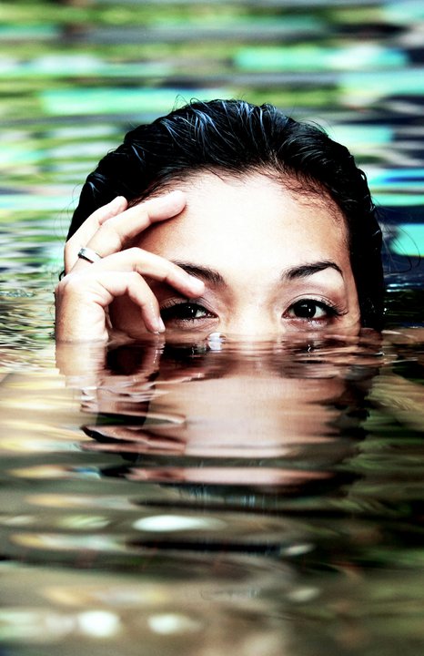 Female model photo shoot of Sonya Melani by E-motion Photography in villa in Bali
