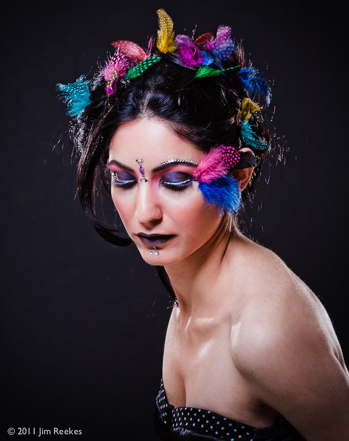 Female model photo shoot of Mushi, makeup by Crystal Criscione