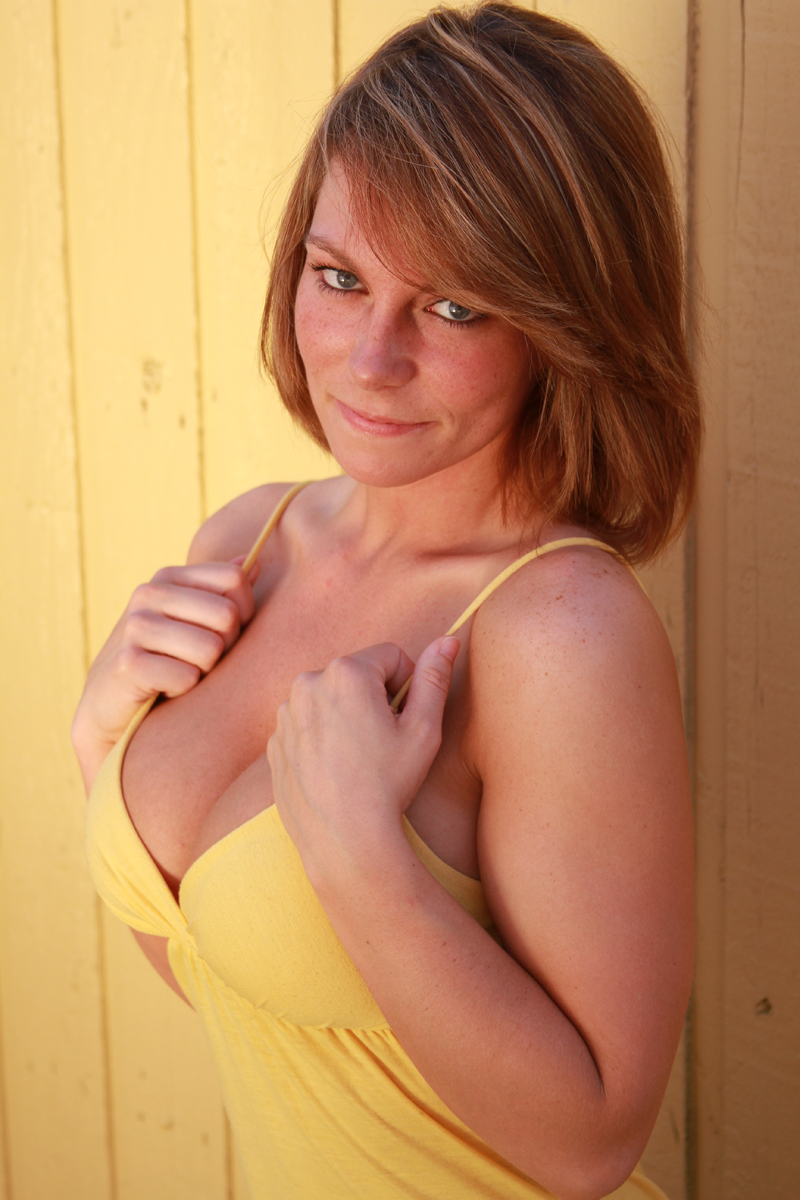 Female model photo shoot of Yellow Dress Girl by lethal looks