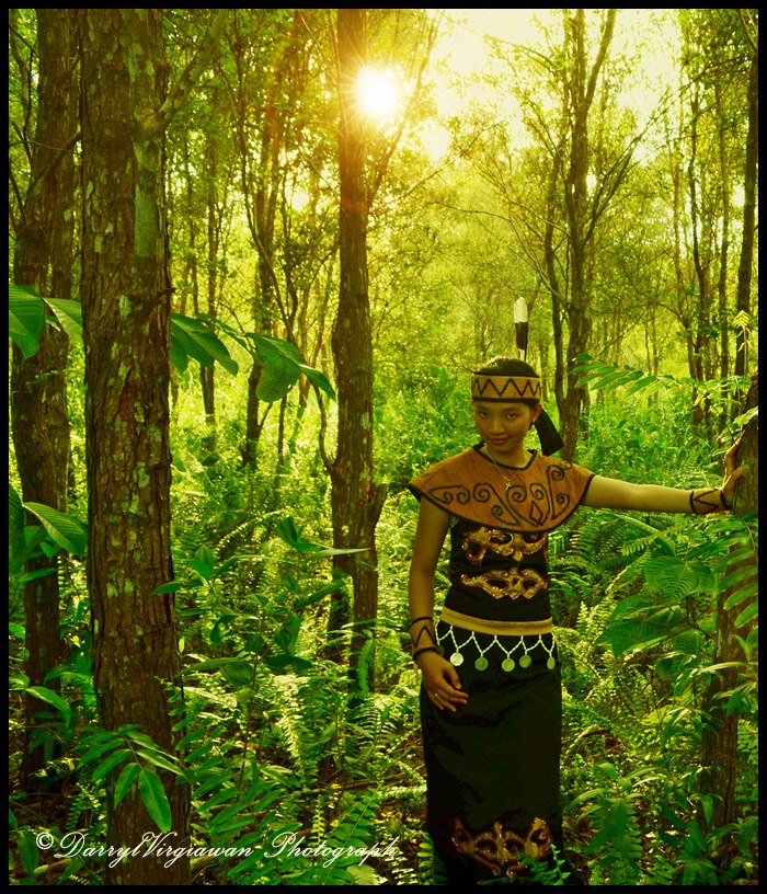 Male model photo shoot of Darryl Virgiawan  in Borneo Forest - Indonesia