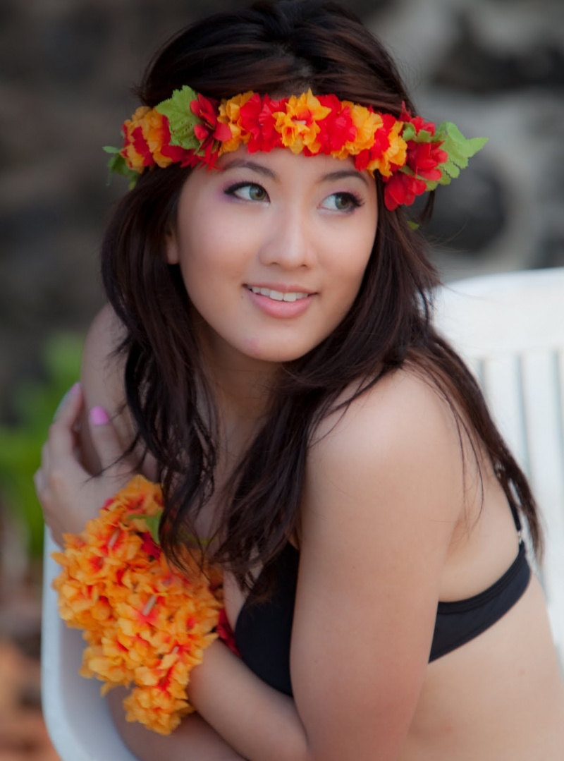 Male and Female model photo shoot of BillK Photo and Miki Sarroca in Northshore, Hawaii