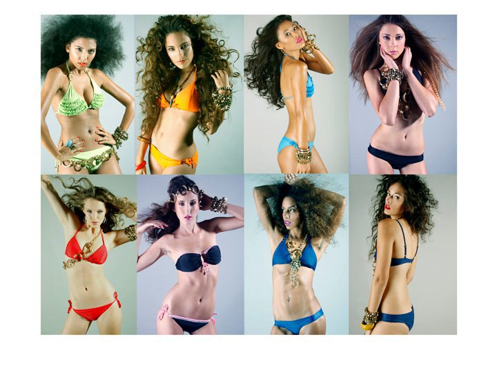 Female model photo shoot of D_Cates in Ali--Top Row Far Right.....Hair and Make-Up By Me....