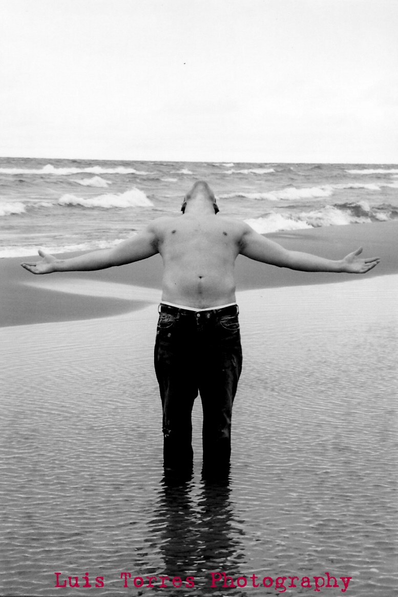 Male model photo shoot of Luis Torres Photography in Lake Michigan