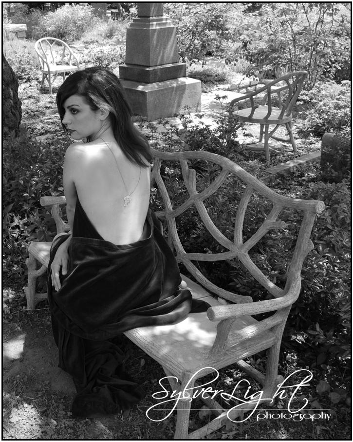 Female model photo shoot of SylverLight Photography in Oakland Cemetery