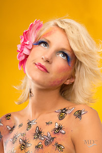 Female model photo shoot of Kirsten Pearson by Gregory - GCUI, body painted by PaintedYou
