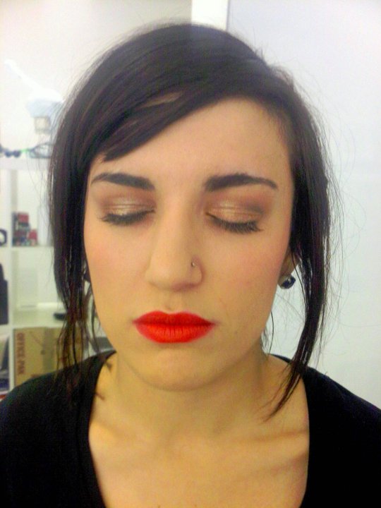 Female model photo shoot of alangton-makeup