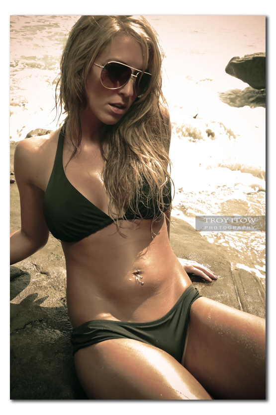 Female model photo shoot of Savannah MH by I T O W in La Jolla Beach
