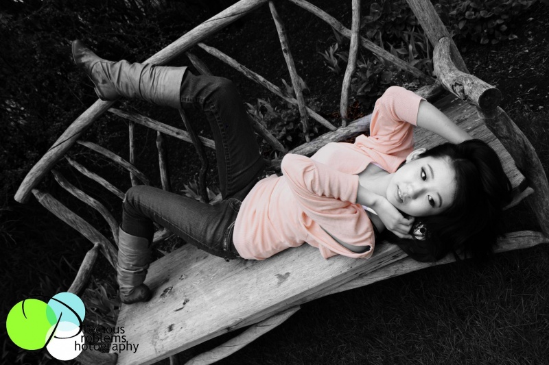Female model photo shoot of Eva Chau and Sunny Wang in Reader Rock Garden