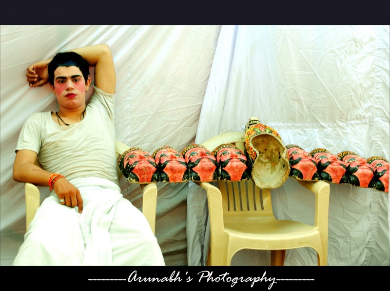 Male model photo shoot of Arunabh Photography in Backstage Ramleela