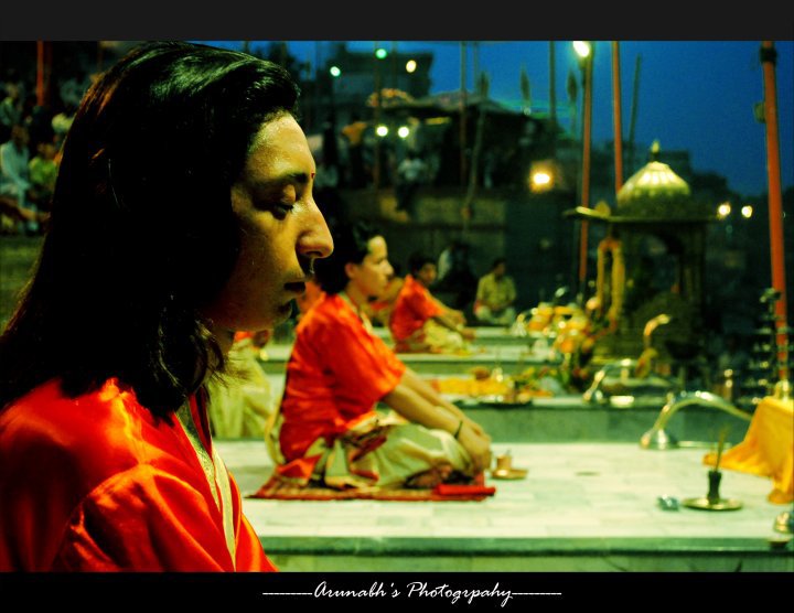 Male model photo shoot of Arunabh Photography in Harishchandra Ghat, Varanasi