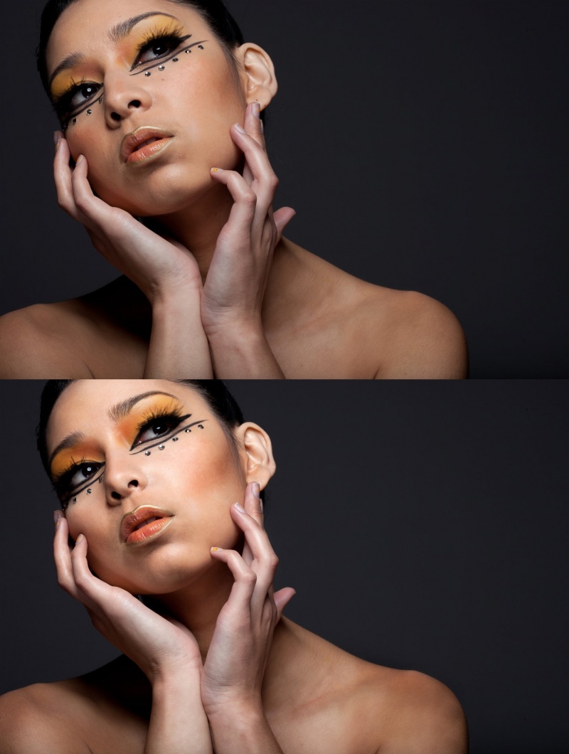 Female model photo shoot of Retouche by Alex by Myungho KIM, makeup by Quen MUA