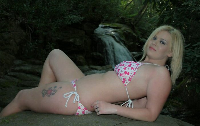 Female model photo shoot of Pink Lover in Blue Hole