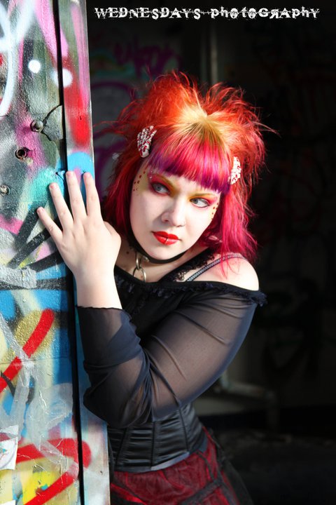 Female model photo shoot of HexxMondette by WednesdaysPhotography in Coogee powerstation