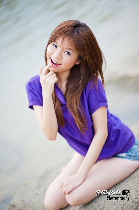 Female model photo shoot of Sherliza in Palawan Beach - Sentosa