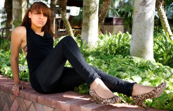 Female model photo shoot of Ashley Alfred in Florida International South Campus