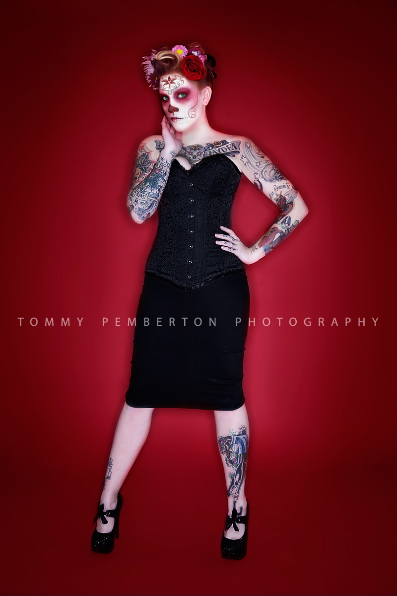 Female model photo shoot of Nyx Sin by Tommy Pemberton