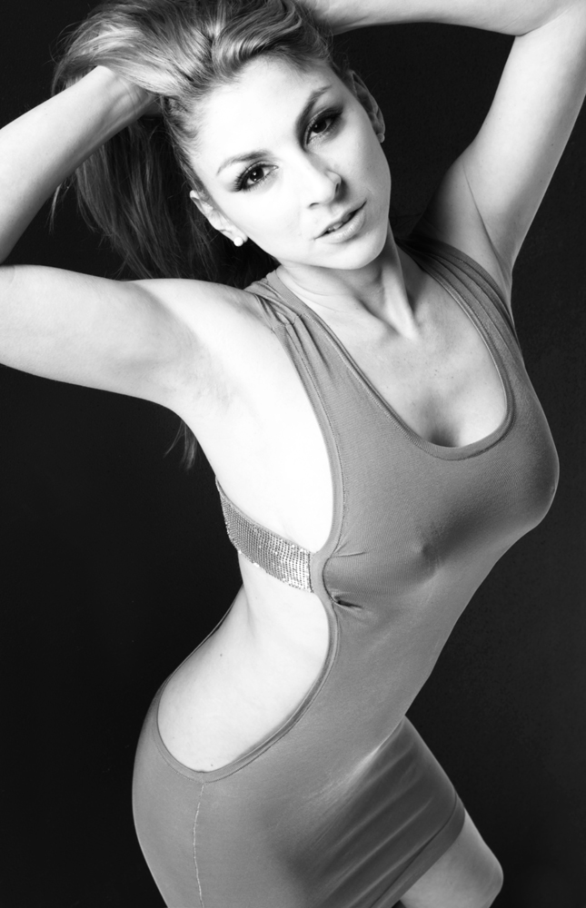 Female model photo shoot of Fotini03 by Crescent Moon, makeup by Joyce Wang MUA